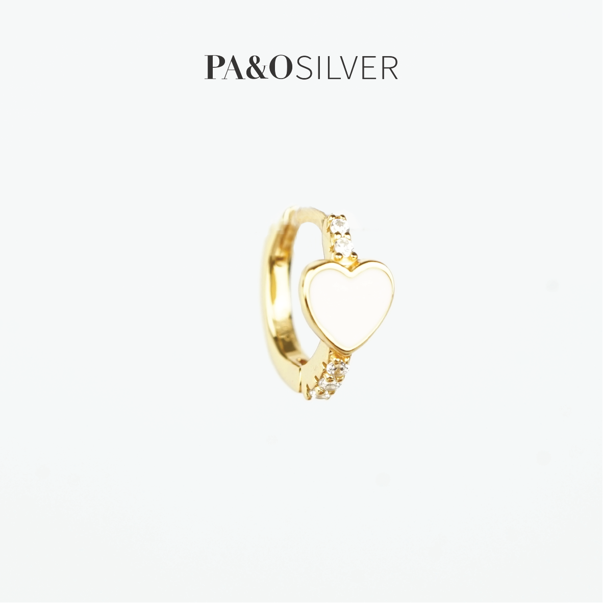 Heart Enamel Earring main image 0